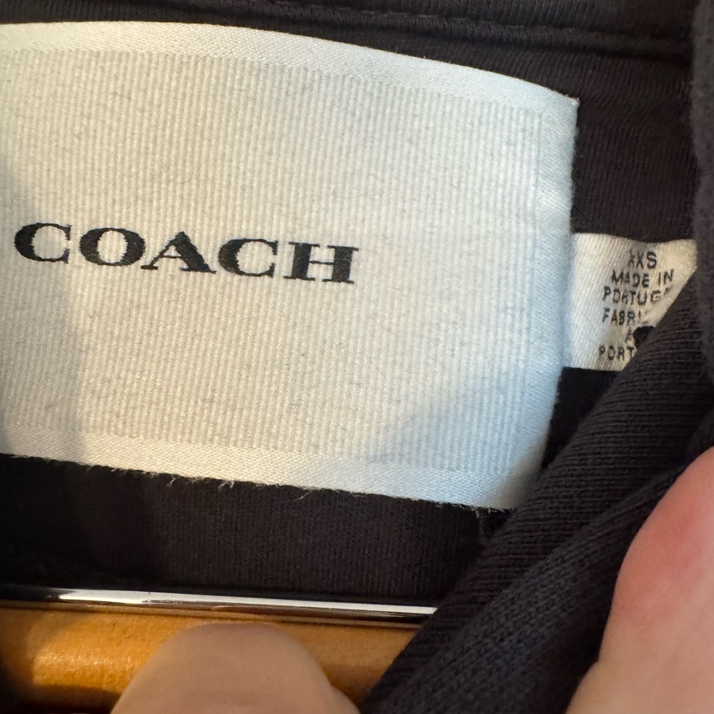 COACH Black  Hoodie with Green Dinosaur Design - Picture 4 of 5